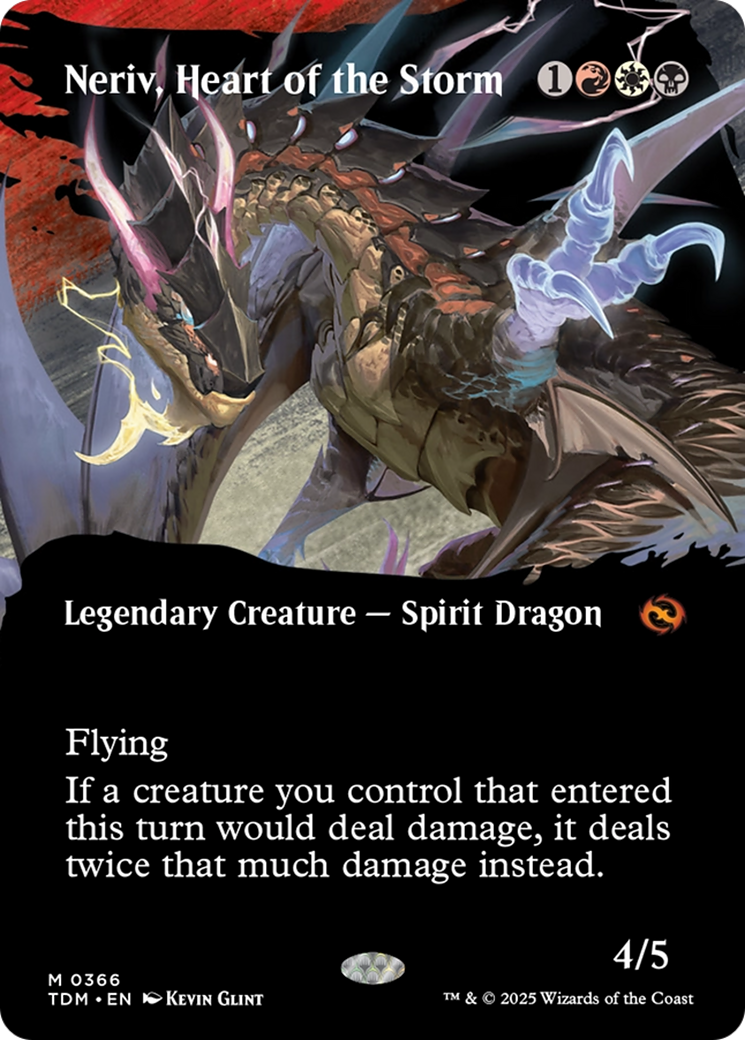 Neriv, Heart of the Storm (Borderless) [Tarkir: Dragonstorm] | GnG Games