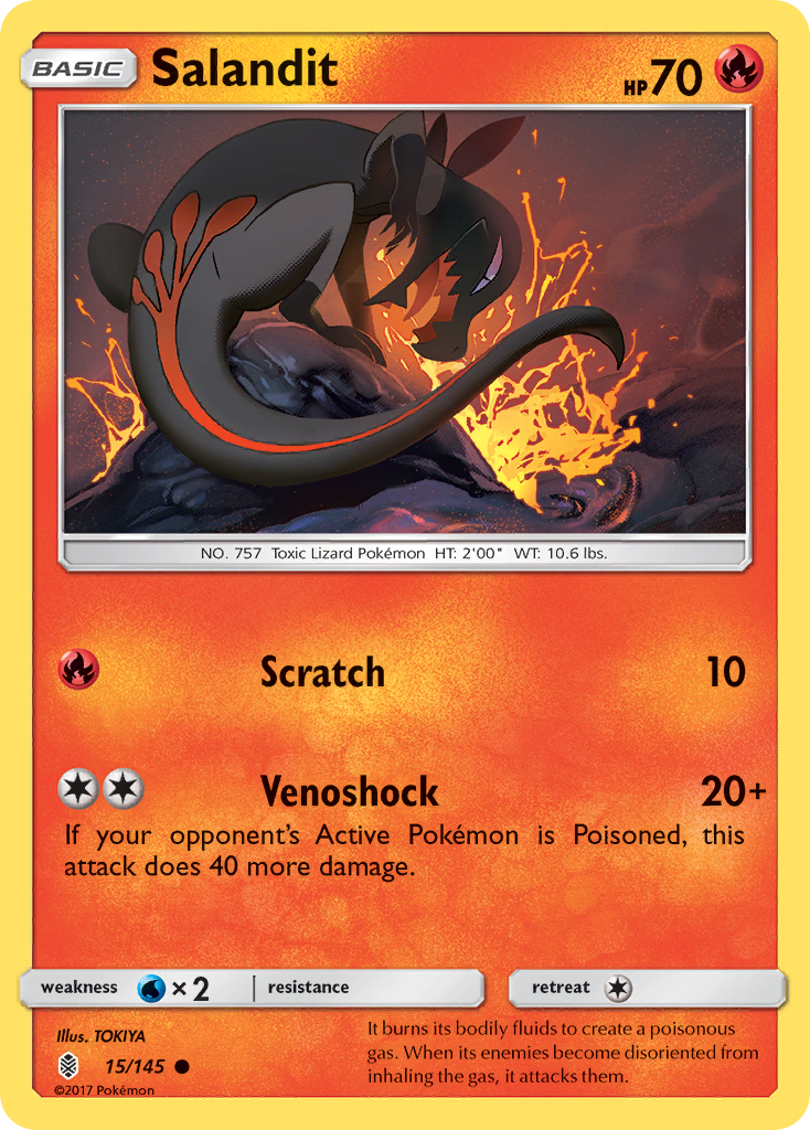 Salandit (15/145) [Sun & Moon: Guardians Rising] | GnG Games