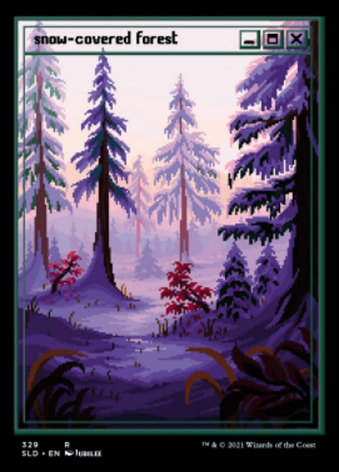 Snow-Covered Forest (Foil Etched) [Secret Lair Drop Series] | GnG Games