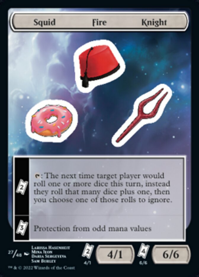 Squid Fire Knight [Unfinity Stickers] | GnG Games
