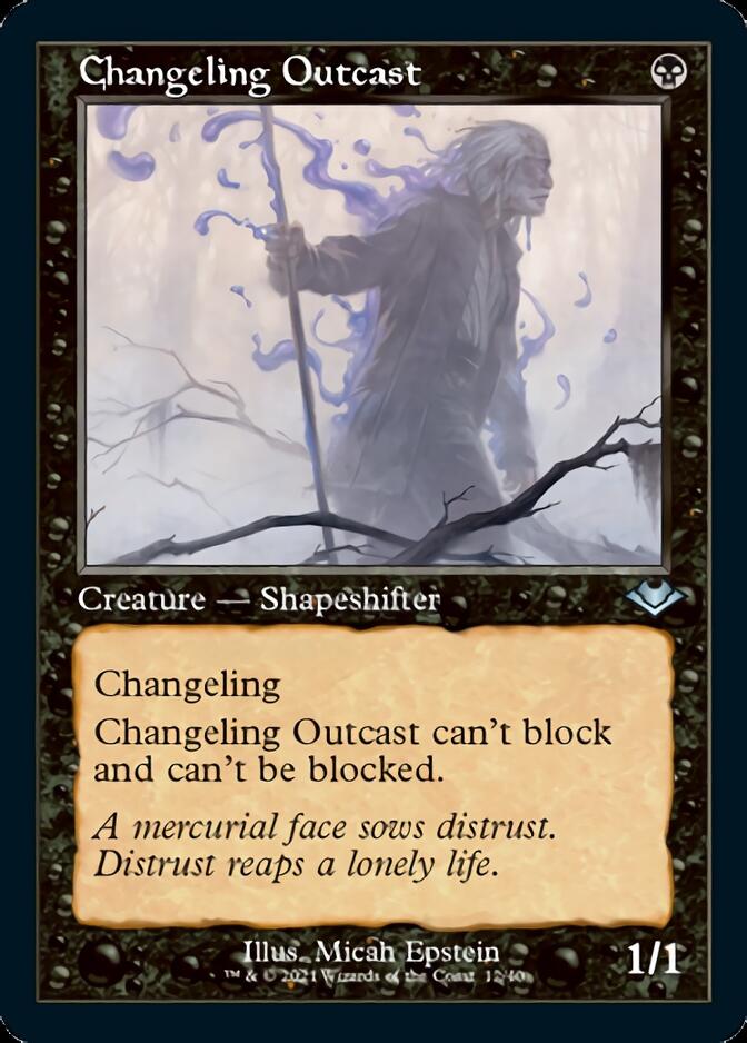 Changeling Outcast (Retro Foil Etched) [Modern Horizons] | GnG Games