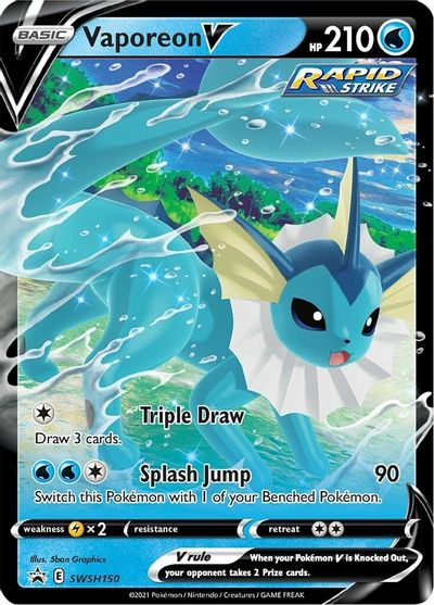 Vaporeon V (SWSH150) [Sword & Shield: Black Star Promos] | GnG Games