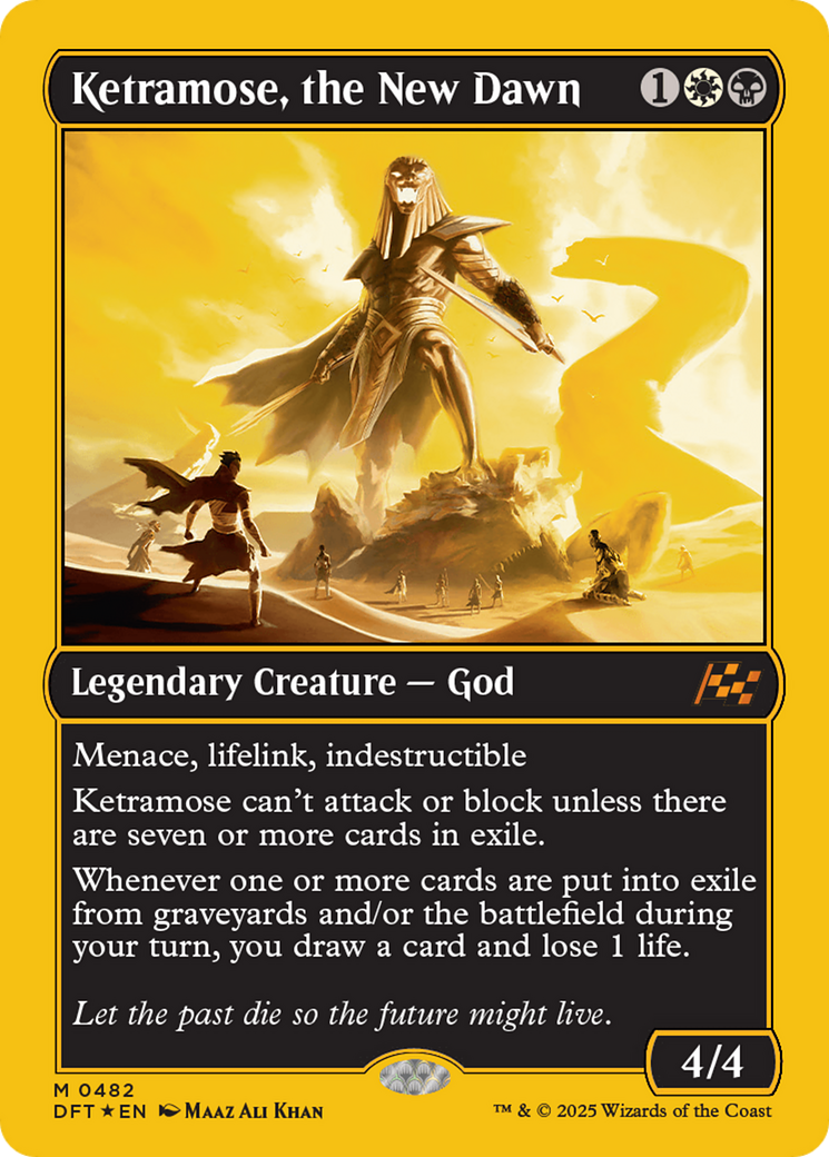 Ketramose, the New Dawn (First-Place Foil) [Aetherdrift] | GnG Games