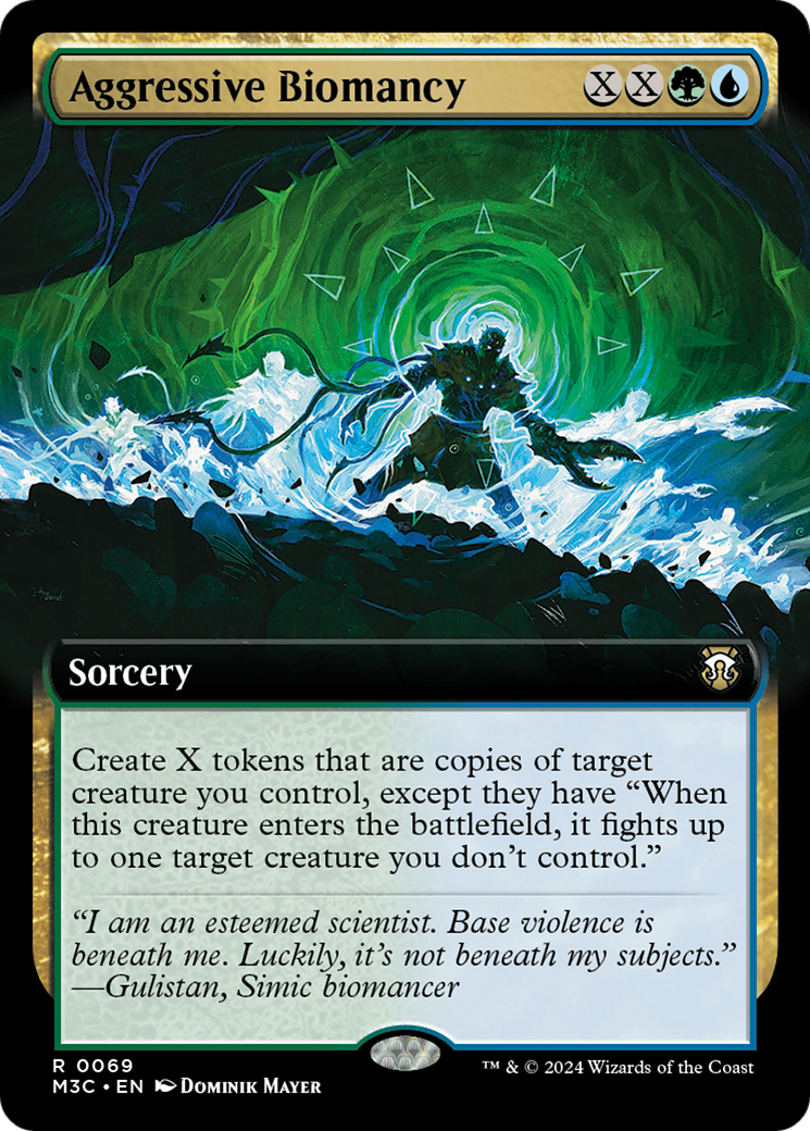 Aggressive Biomancy (Extended Art) (Ripple Foil) [Modern Horizons 3 Commander] | GnG Games