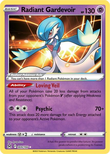 Radiant Gardevoir (069/196) [Prize Pack Series Three] | GnG Games