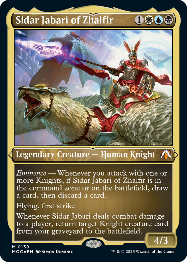 Sidar Jabari of Zhalfir (Display Commander) [March of the Machine Commander] | GnG Games