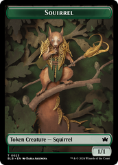 Squirrel // Starscape Cleric Double-Sided Token [Bloomburrow Tokens] | GnG Games