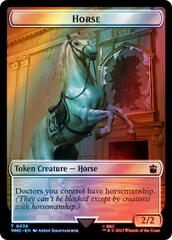 Horse // Clue (0053) Double-Sided Token (Surge Foil) [Doctor Who Tokens] | GnG Games