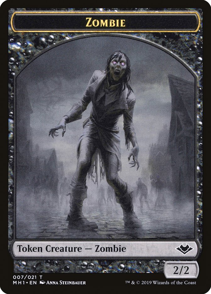 Zombie (007) // Myr (019) Double-Sided Token [Modern Horizons Tokens] | GnG Games