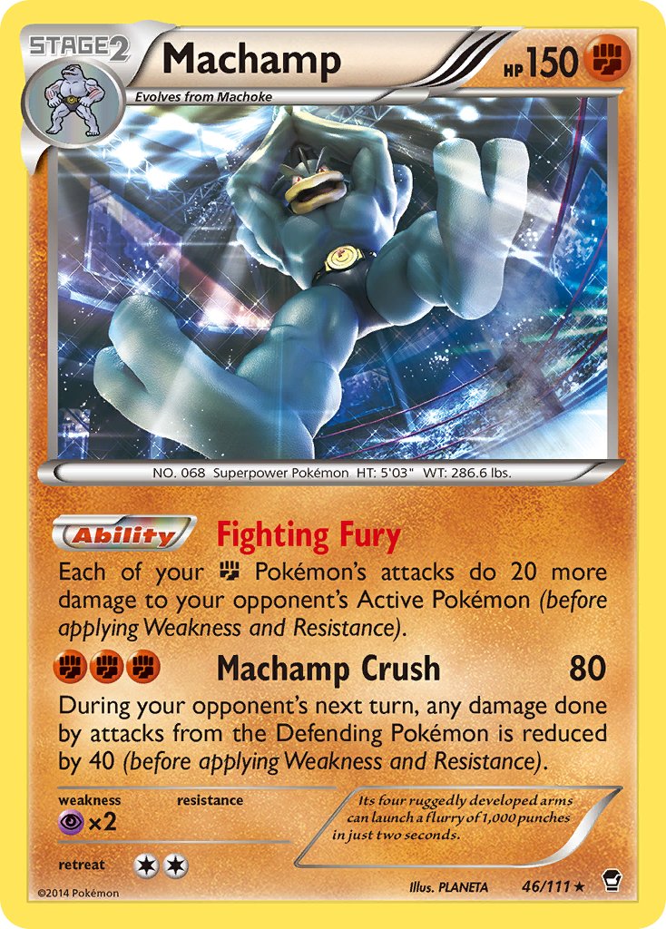 Machamp (46/111) (Cosmos Holo) (Blister Exclusive) [XY: Furious Fists] | GnG Games