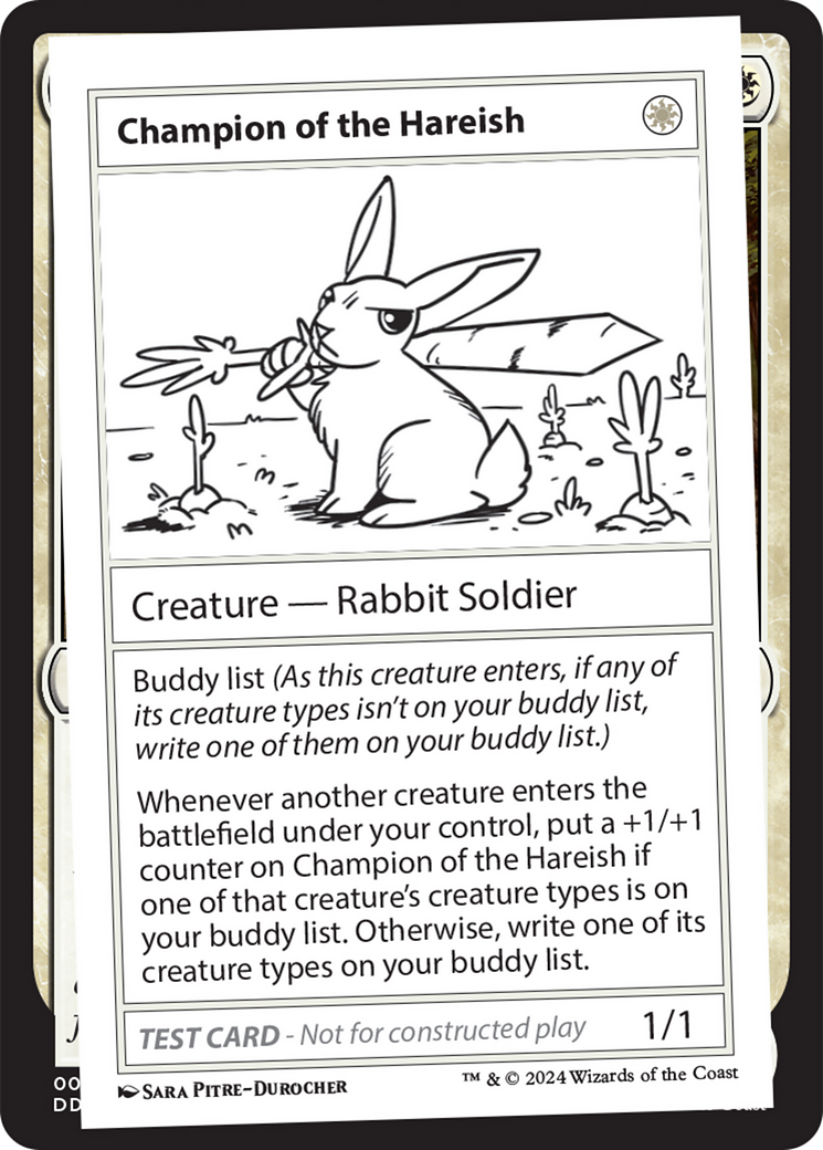 Champion of the Hareish [Mystery Booster 2 Playtest Cards] | GnG Games