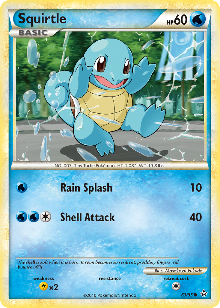 Squirtle (63/95) [HeartGold & SoulSilver: Unleashed] | GnG Games
