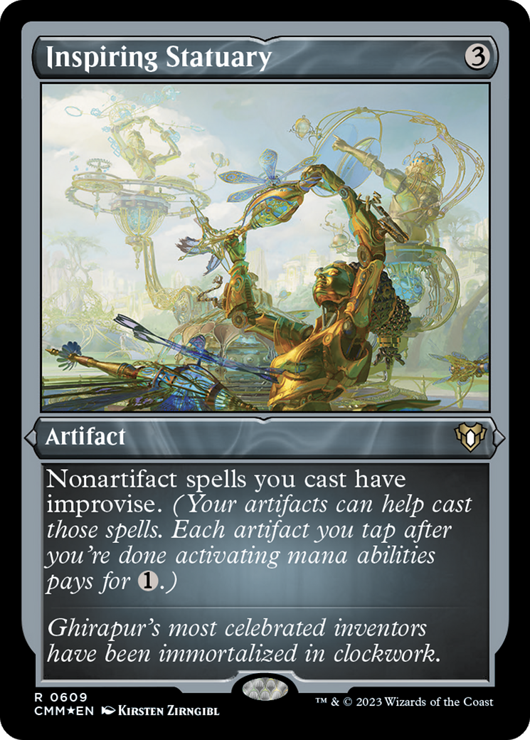 Inspiring Statuary (Foil Etched) [Commander Masters] | GnG Games