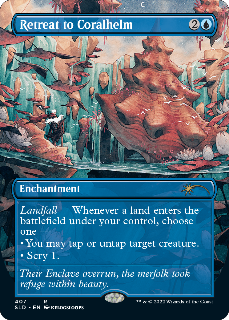 Retreat to Coralhelm (Borderless) [Secret Lair Drop Series] | GnG Games