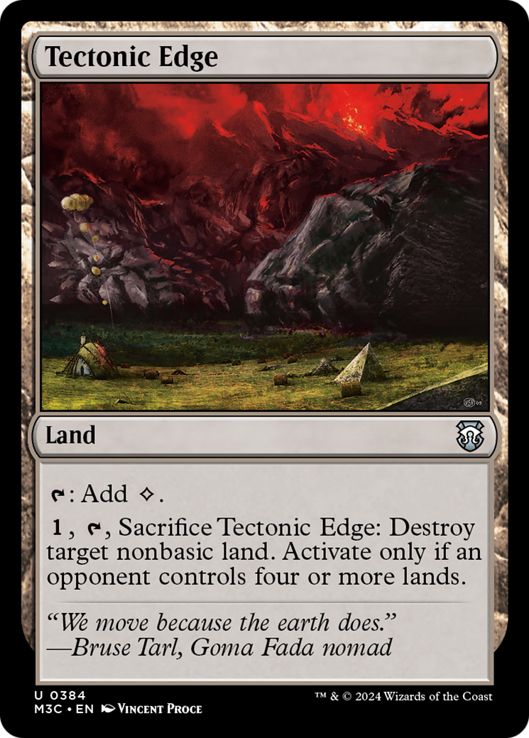 Tectonic Edge (Ripple Foil) [Modern Horizons 3 Commander] | GnG Games