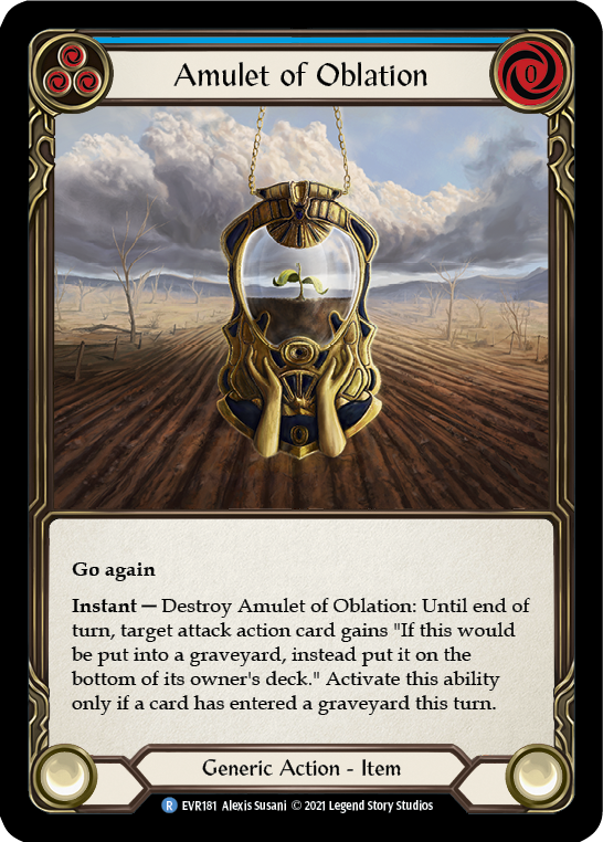 Amulet of Oblation [EVR181] (Everfest)  1st Edition Cold Foil | GnG Games