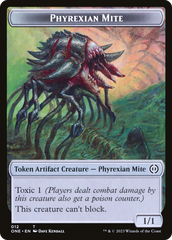 Phyrexian Mite Token (012) // Phyrexian Golem Double-Sided Token [Phyrexia: All Will Be One Tokens] | GnG Games