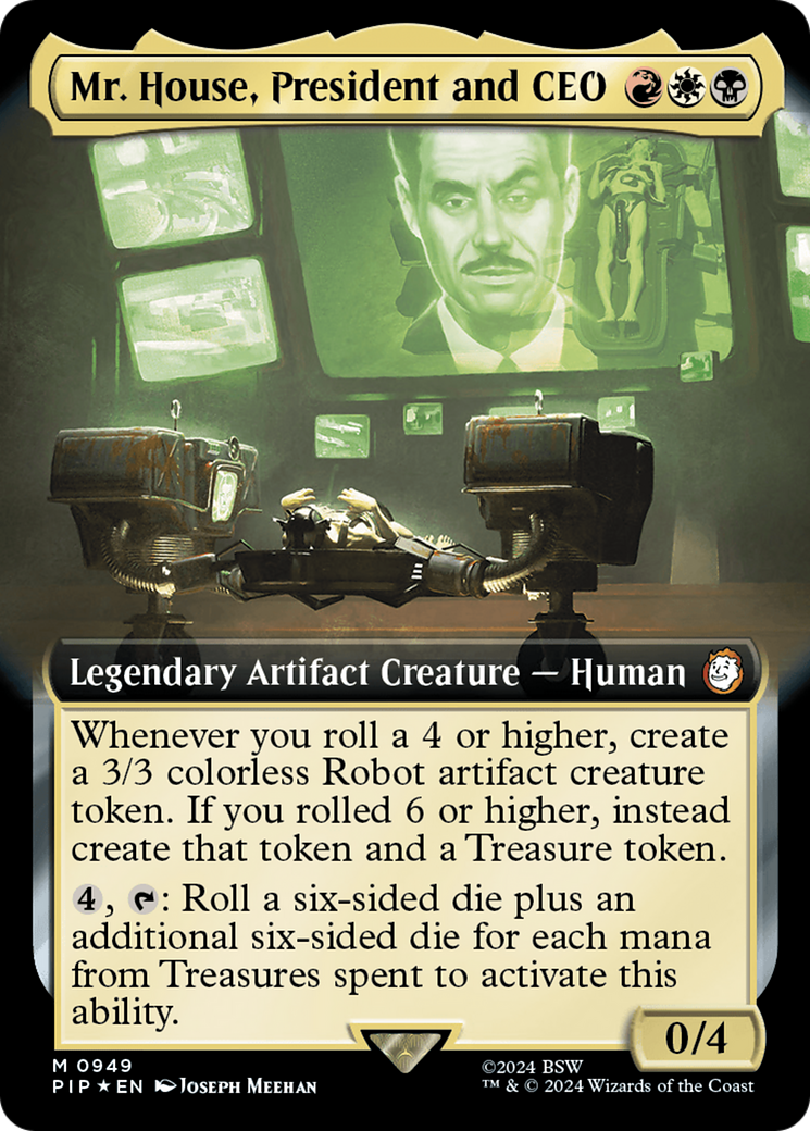 Mr. House, President and CEO (Extended Art) (Surge Foil) [Fallout] | GnG Games