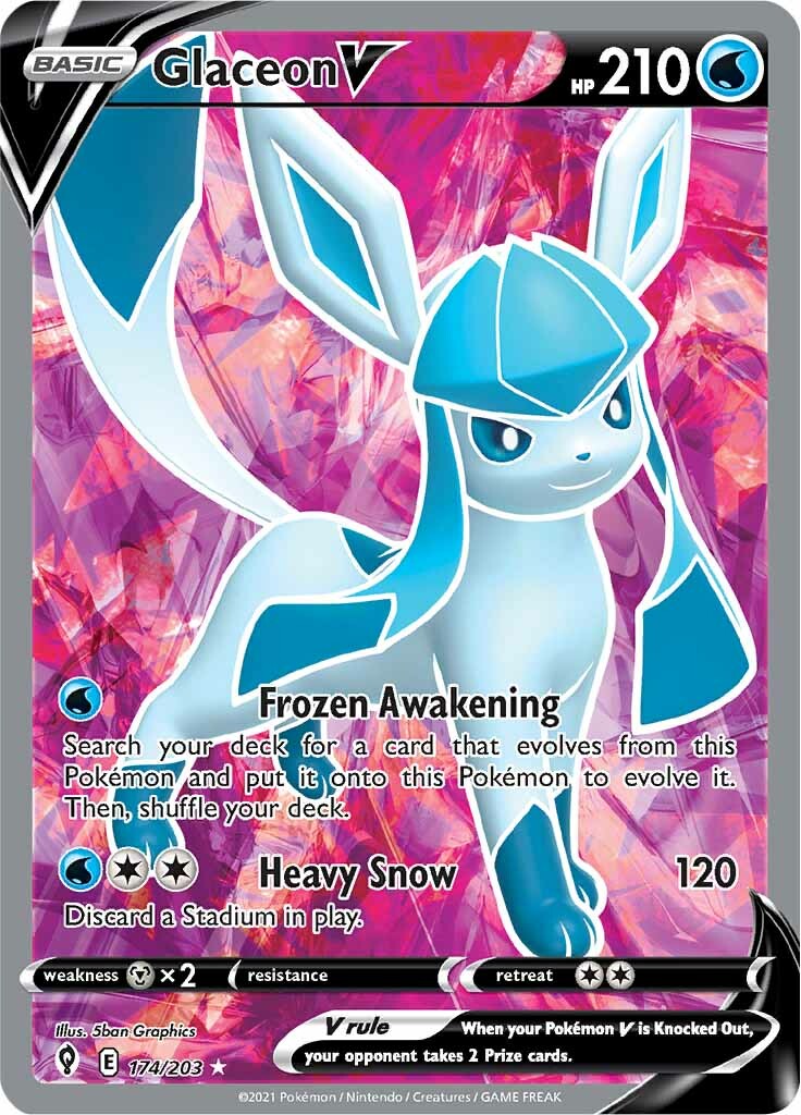 Glaceon V (174/203) [Sword & Shield: Evolving Skies] | GnG Games