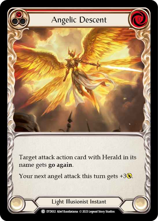 Angelic Descent (Red) [DTD032] (Dusk Till Dawn)  Rainbow Foil | GnG Games