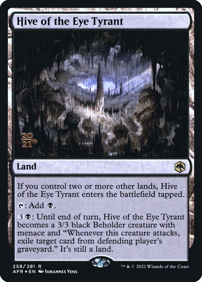 Hive of the Eye Tyrant [Dungeons & Dragons: Adventures in the Forgotten Realms Prerelease Promos] | GnG Games