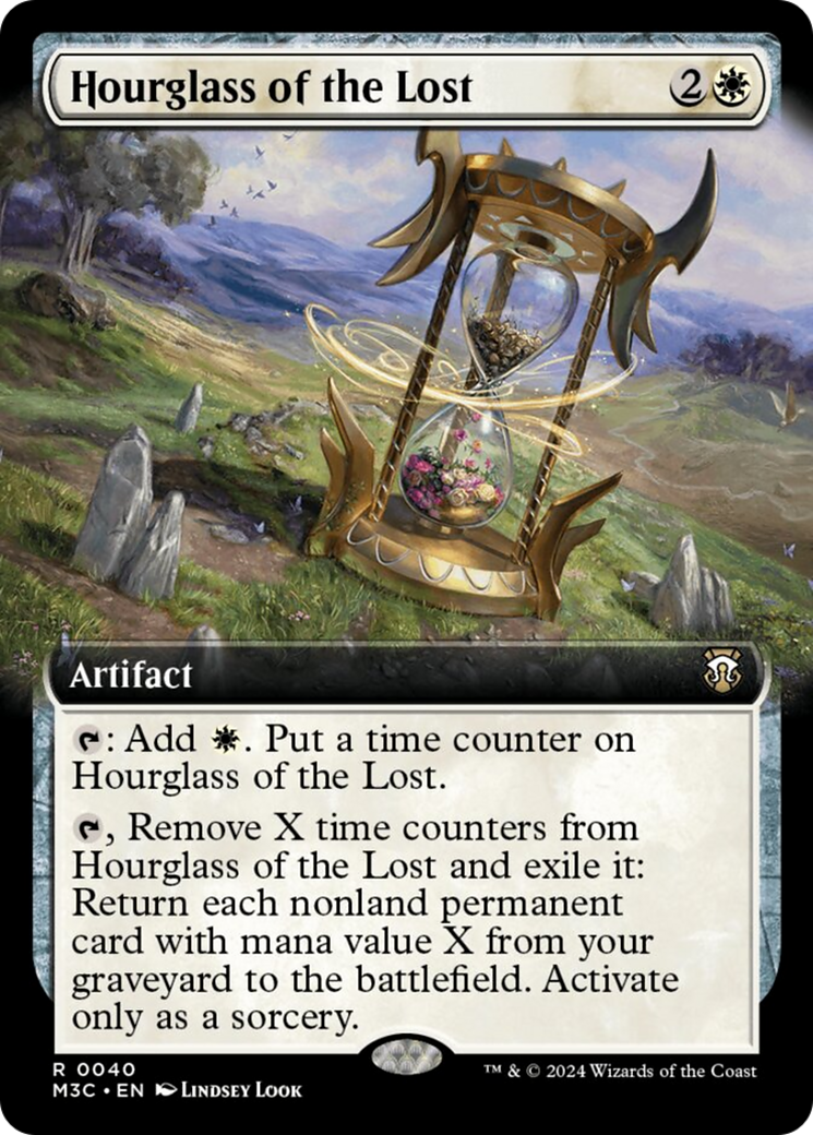 Hourglass of the Lost (Extended Art) (Ripple Foil) [Modern Horizons 3 Commander] | GnG Games