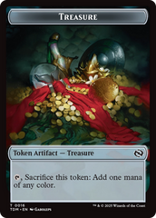 Elephant // Treasure Double-Sided Token [Tarkir: Dragonstorm Tokens] | GnG Games