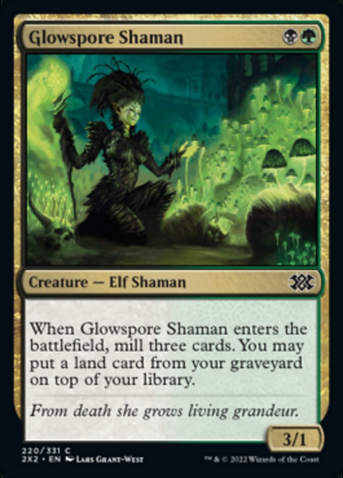 Glowspore Shaman [Double Masters 2022] | GnG Games