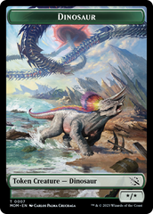 Soldier // Dinosaur Double-Sided Token [March of the Machine Tokens] | GnG Games