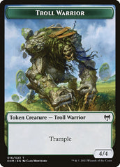 Elf Warrior // Troll Warrior Double-Sided Token [Kaldheim Tokens] | GnG Games