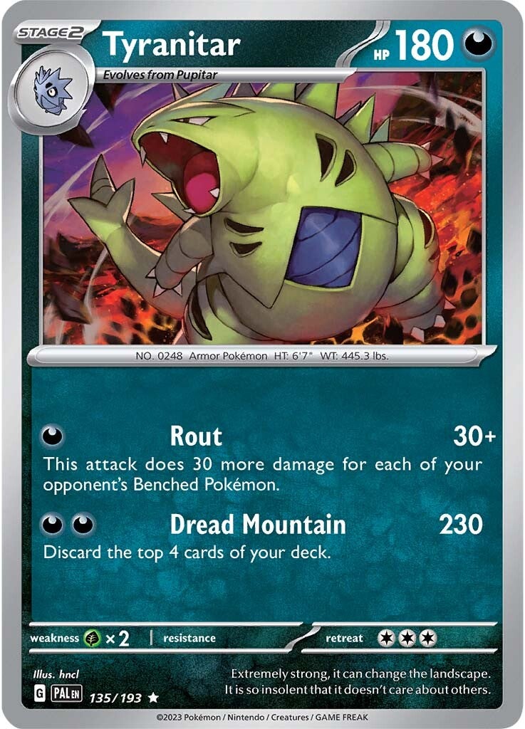 Tyranitar (135/193) [Scarlet & Violet: Paldea Evolved] | GnG Games