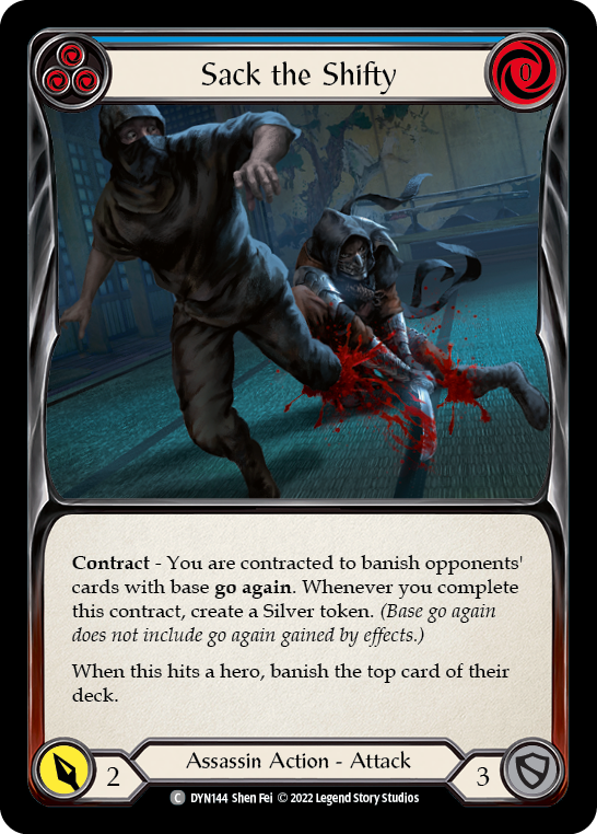 Sack the Shifty (Blue) [DYN144] (Dynasty) | GnG Games