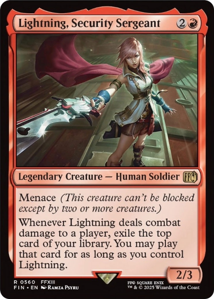 Lightning, Security Sergeant [FINAL FANTASY] | GnG Games