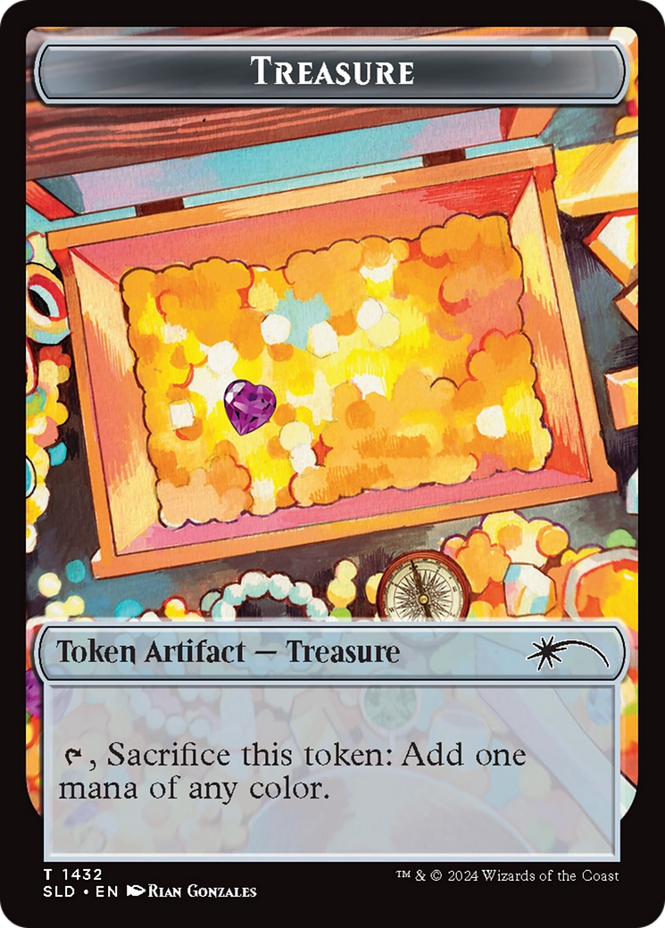 Treasure Token (1432) (Rainbow Foil) [Secret Lair Drop Series] | GnG Games