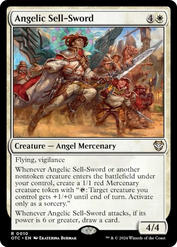 Angelic Sell-Sword [Outlaws of Thunder Junction Commander] | GnG Games