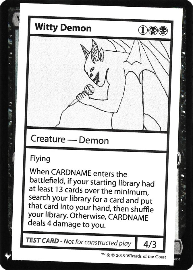 Witty Demon [Mystery Booster Playtest Cards] | GnG Games