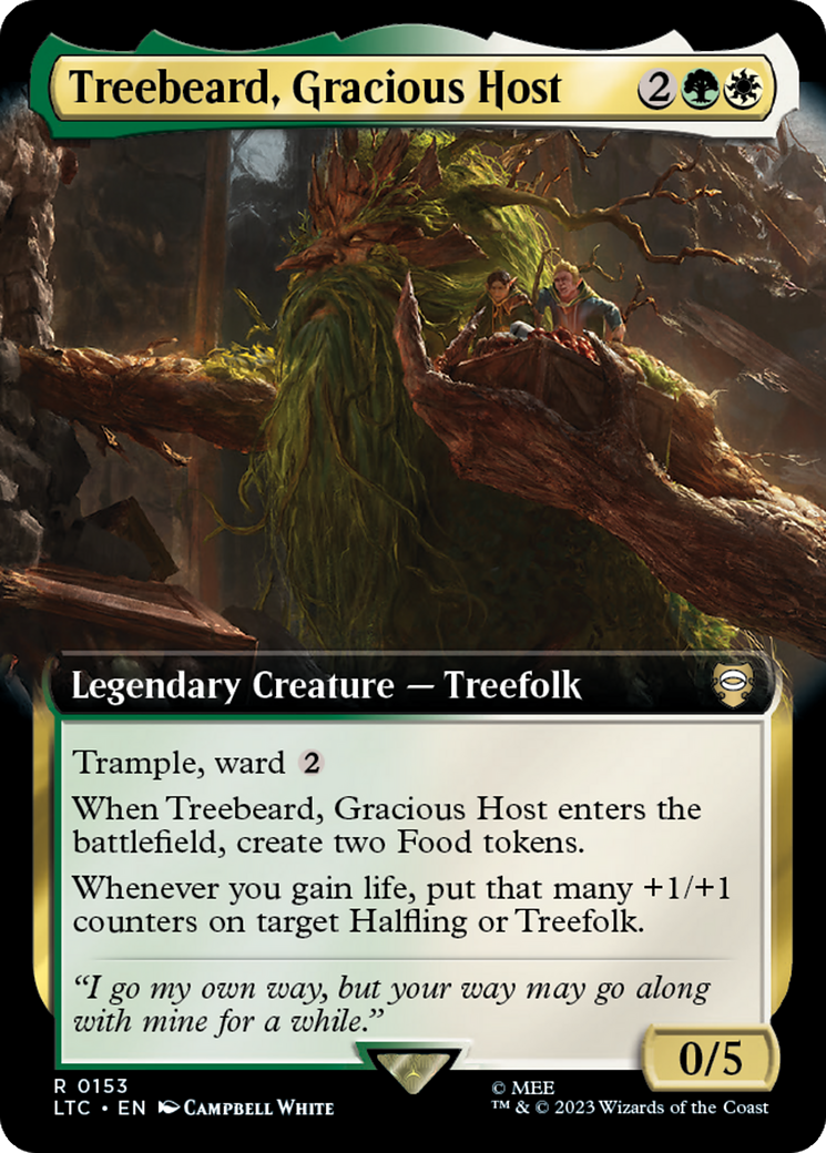 Treebeard, Gracious Host (Extended Art) [The Lord of the Rings: Tales of Middle-Earth Commander] | GnG Games