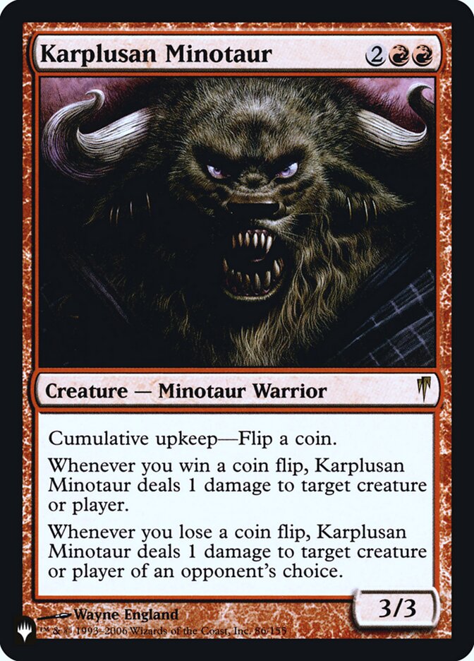 Karplusan Minotaur [Secret Lair: Heads I Win, Tails You Lose] | GnG Games