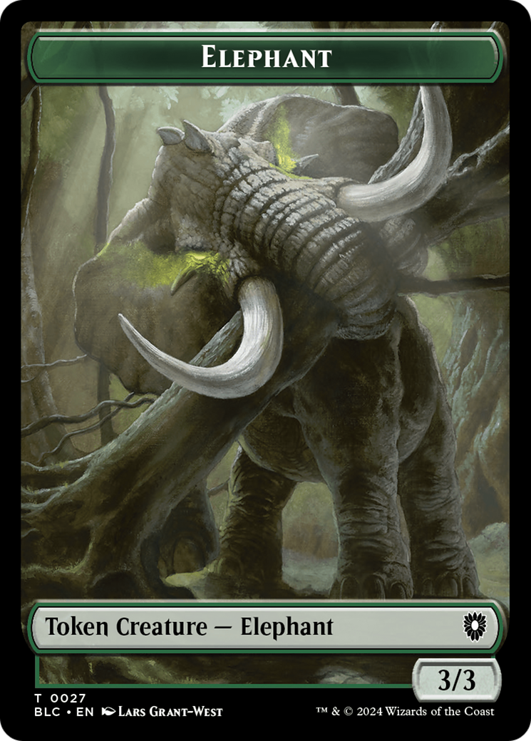 Elephant // Squid Double-Sided Token [Bloomburrow Commander Tokens] | GnG Games