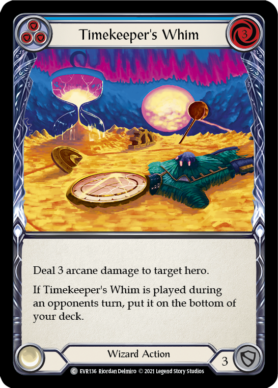 Timekeeper's Whim (Blue) [EVR136] (Everfest)  1st Edition Rainbow Foil | GnG Games