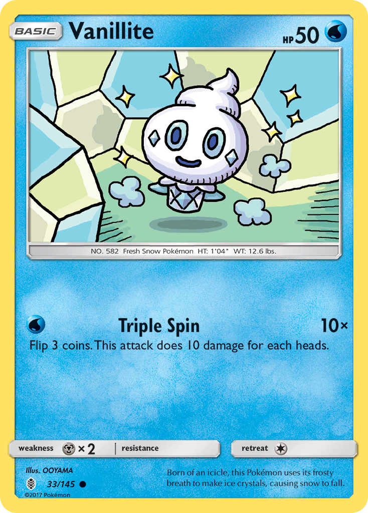 Vanillite (33/145) [Sun & Moon: Guardians Rising] | GnG Games