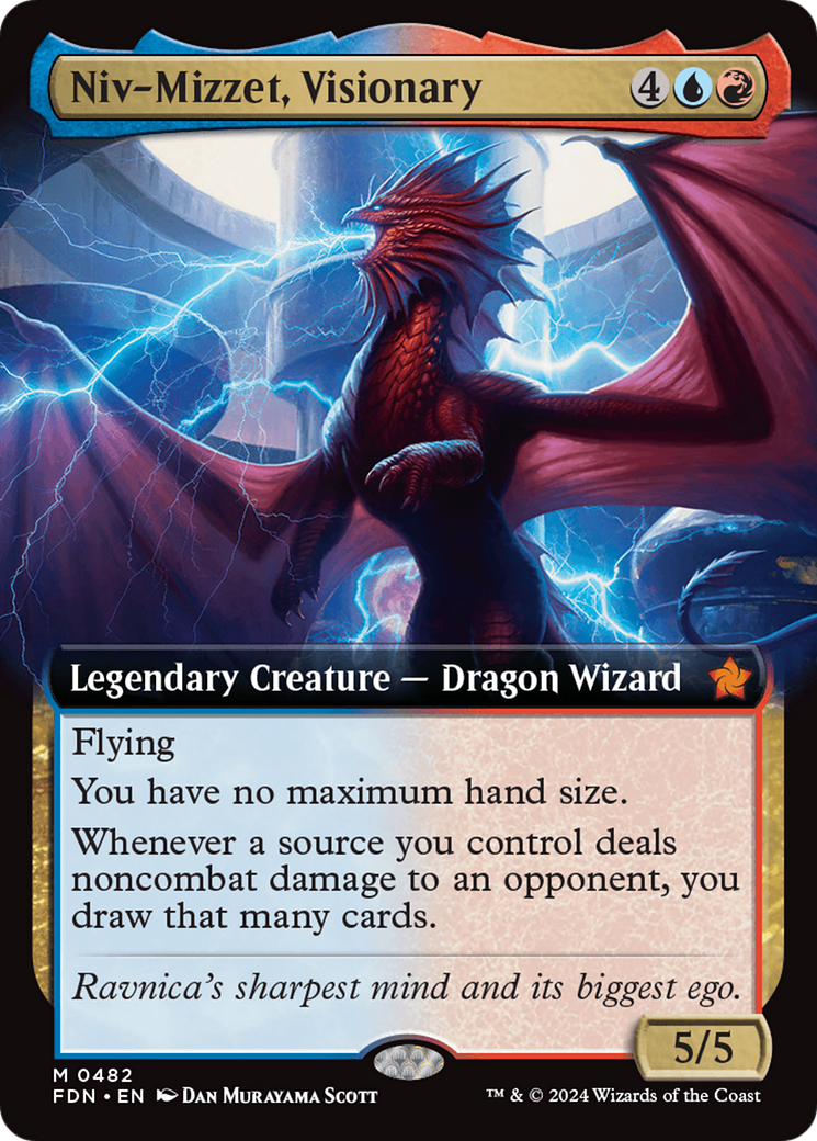 Niv-Mizzet, Visionary (Extended Art) [Foundations] | GnG Games