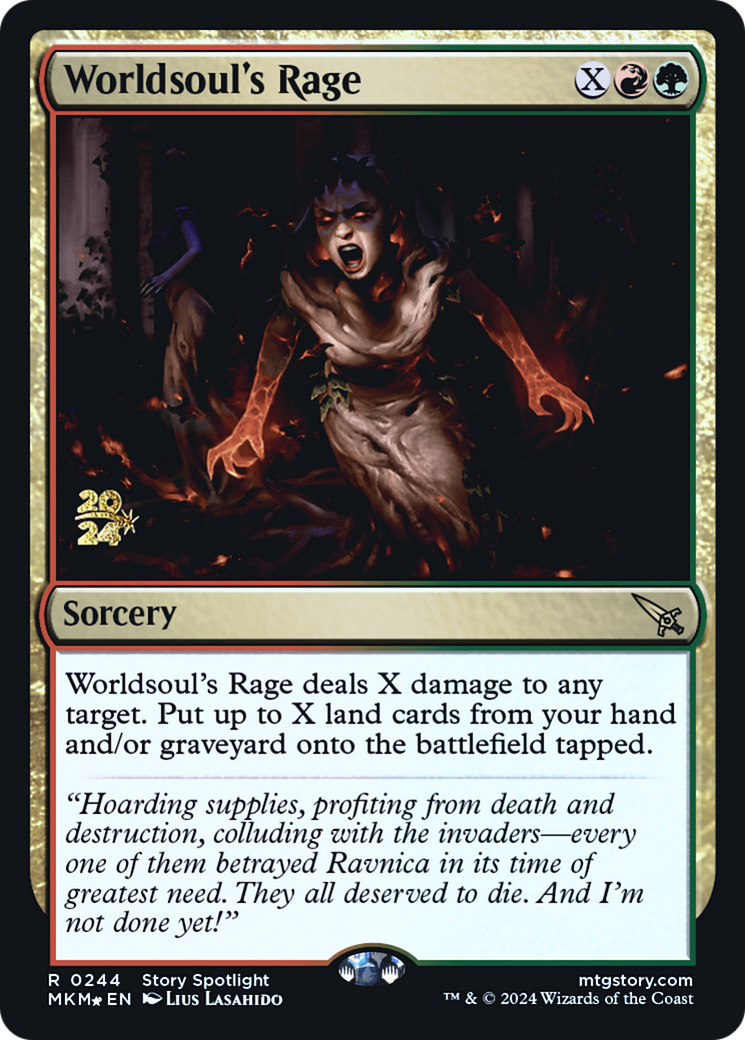 Worldsoul's Rage [Murders at Karlov Manor Prerelease Promos] | GnG Games