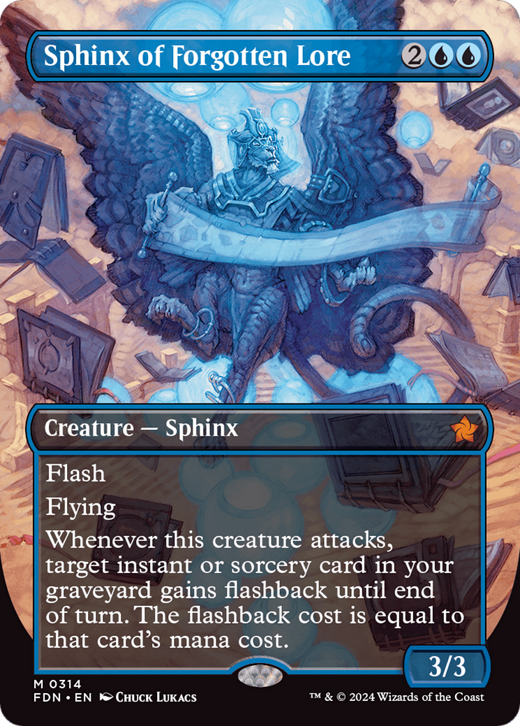 Sphinx of Forgotten Lore (Borderless) [Foundations] | GnG Games