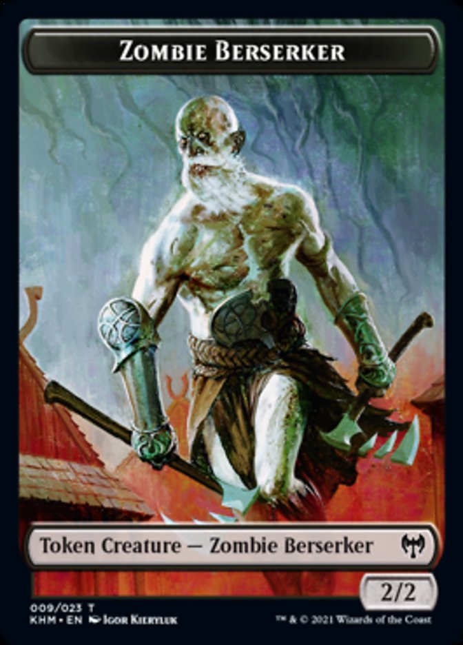 Zombie Berserker Token [Kaldheim Tokens] | GnG Games