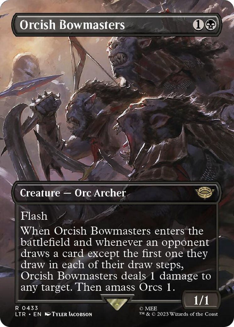 Orcish Bowmasters (Borderless Alternate Art) [The Lord of the Rings: Tales of Middle-Earth] | GnG Games
