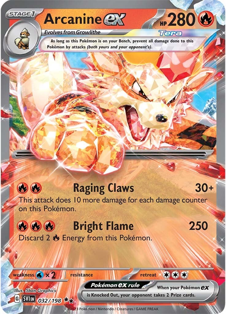 Arcanine ex (032/198) [Scarlet & Violet: Base Set] | GnG Games