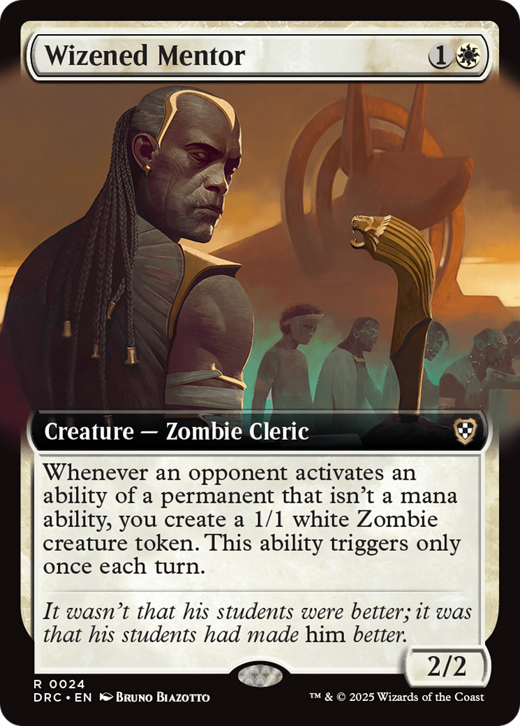 Wizened Mentor (Extended Art) [Aetherdrift Commander] | GnG Games