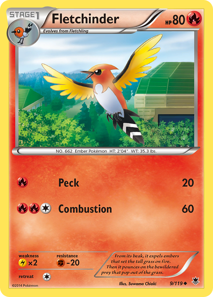 Fletchinder (9/119) [XY: Phantom Forces] | GnG Games