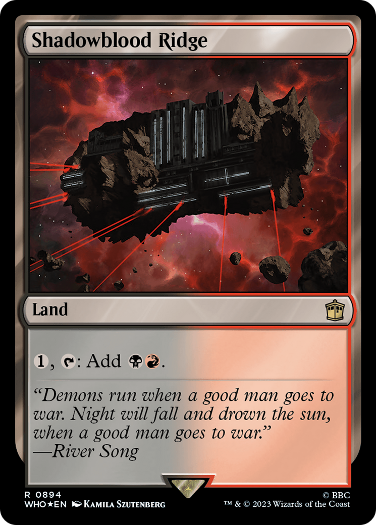 Shadowblood Ridge (Surge Foil) [Doctor Who] | GnG Games